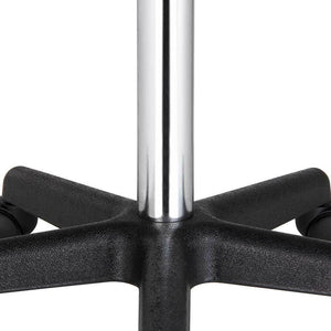 Sgabello Estetista Girevole Schienale Seduta in Ecopelle Salone Studio Bianco