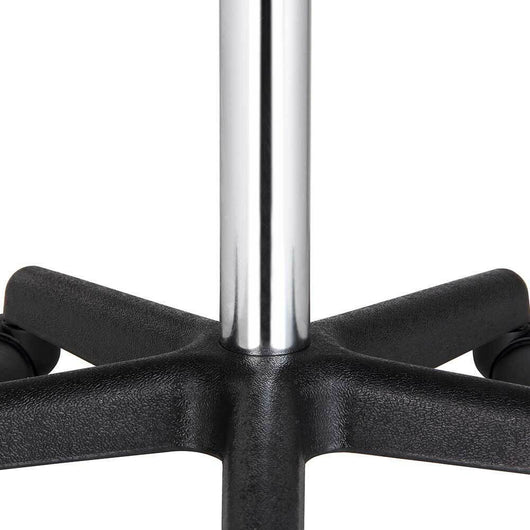 Sgabello Estetista Girevole Schienale Seduta in Ecopelle Salone Studio Bianco