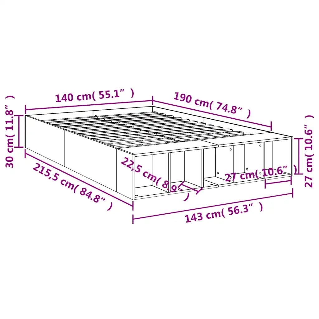 Giroletto Grigio Cemento 140x190 cm in Legno Multistrato