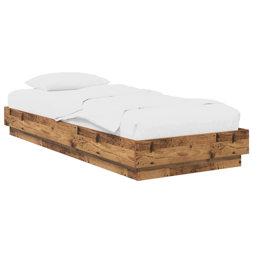 Struttura letto a pavimento Legno antico 80 x 200 cm 8009070