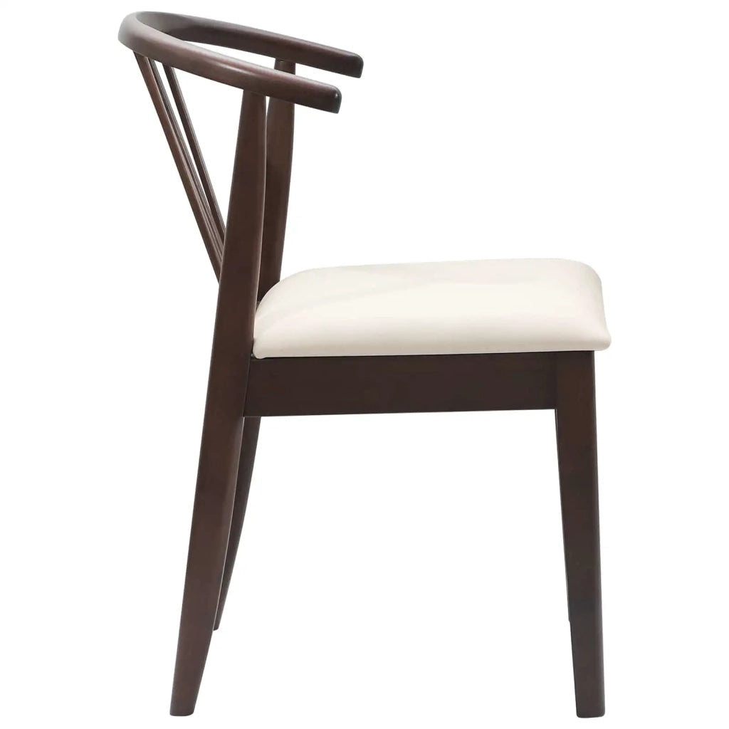Sedia da pranzo 2 pcs Marrone chiaro e chiaro