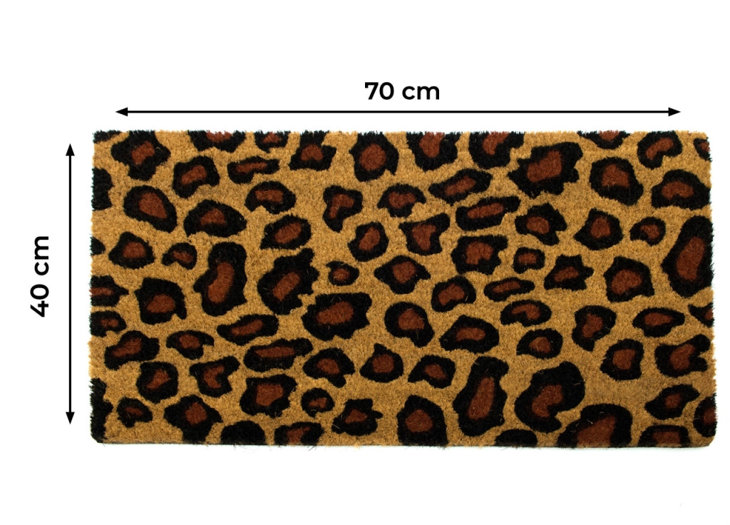 Zerbino Entrata Ingresso Esterno Antiscivolo Cocco Allegro Leopardato