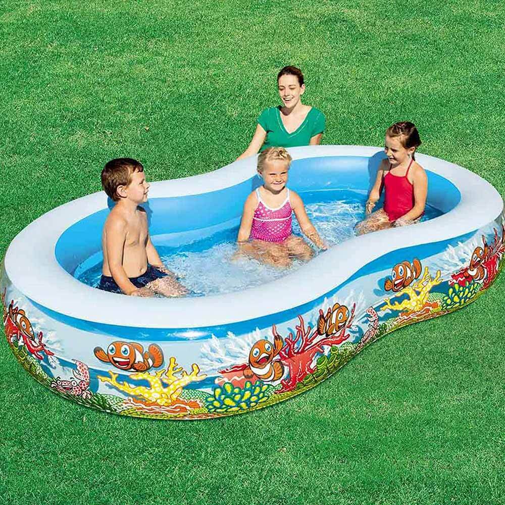 Piscina Gonfiabile Otto Family 262x157x47cm 544LT 2 Anelli Per Esterno Bestway