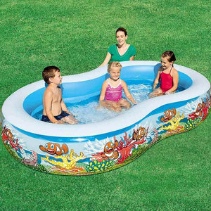 Piscina Gonfiabile Otto Family 262x157x47cm 544LT 2 Anelli Per Esterno Bestway
