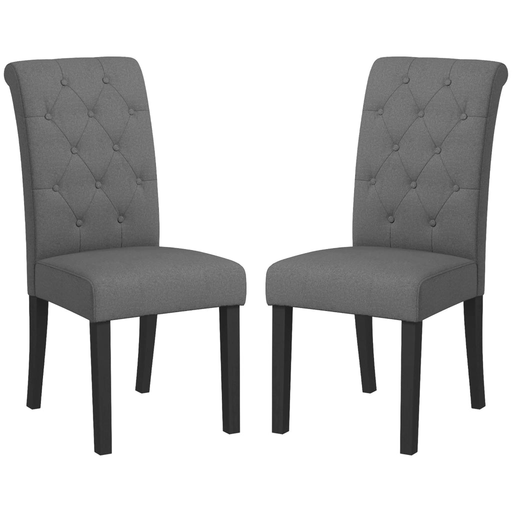 Sedia da Pranzo ¨C zephmum ¨C Grigio Scuro, Legno, 47x61x101 cm