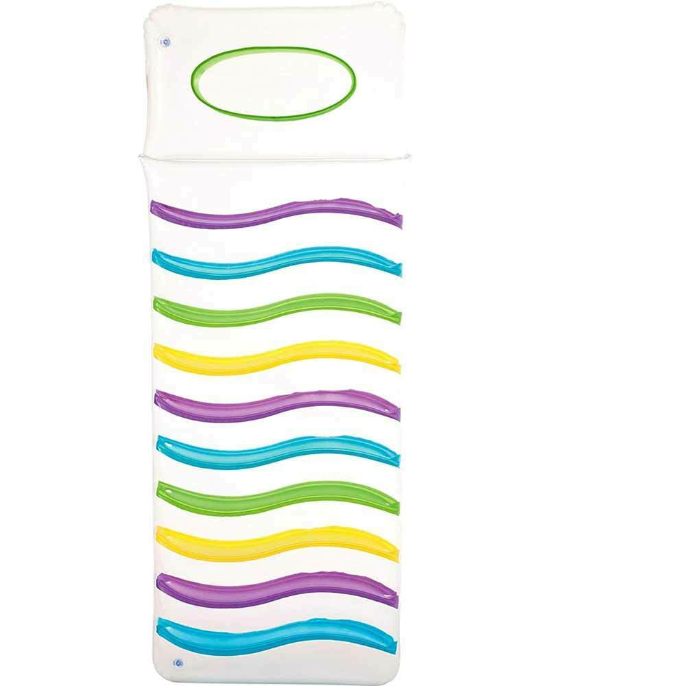 Materassino Lettino Gonfiabile Mare Piscina Bestway 185x69cm Trasparente PVC