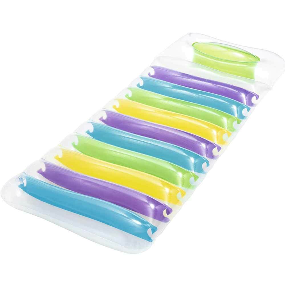 Materassino Lettino Gonfiabile Mare Piscina Bestway 185x69cm Trasparente PVC