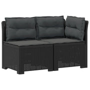Divano da Giardino a 2 Posti con Cuscini Aspetto Rattan PP 8011941