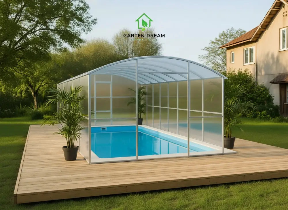 Copertura per Piscina Garten Dream LAGUNA 3x8 m con Policarbonato 4 mm