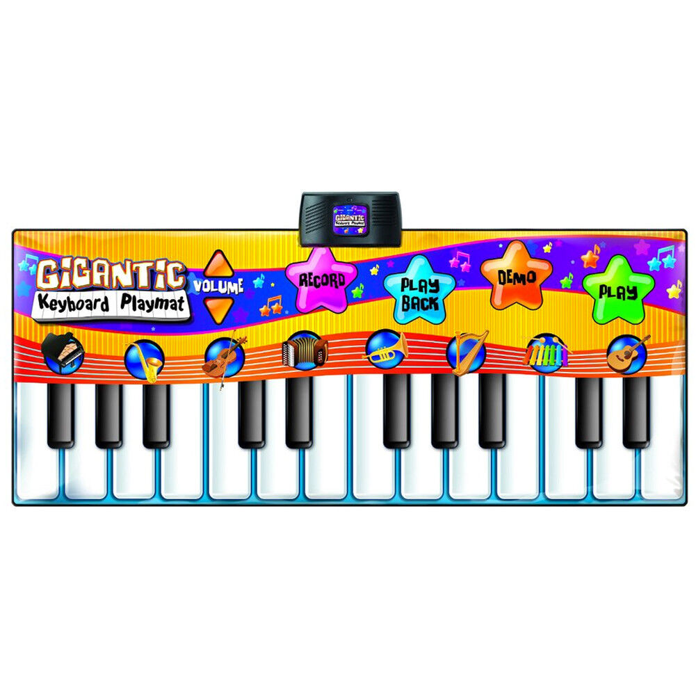 Tappeto Musicale Tastiera Pavimento Bambini 8 Strumenti con Registrazione e Demo