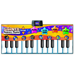 Tappeto Musicale Tastiera Pavimento Bambini 8 Strumenti con Registrazione e Demo