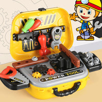 Valigetta Attrezzi Giocattolo Bambini 26 Accessori Gioco Fai da Te con Tracolla