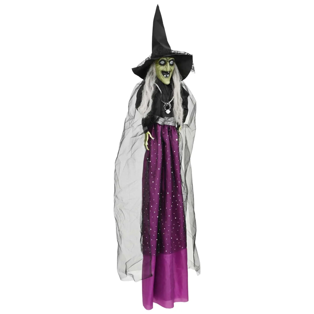 Strega di Halloween da appendere SPOOKA Viola 30 x 133 cm 42048678