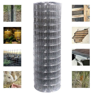 Rete Metallica Elettrosaldata 1 x 25 mt Maglia 50x75mm Zincata per Recinsione