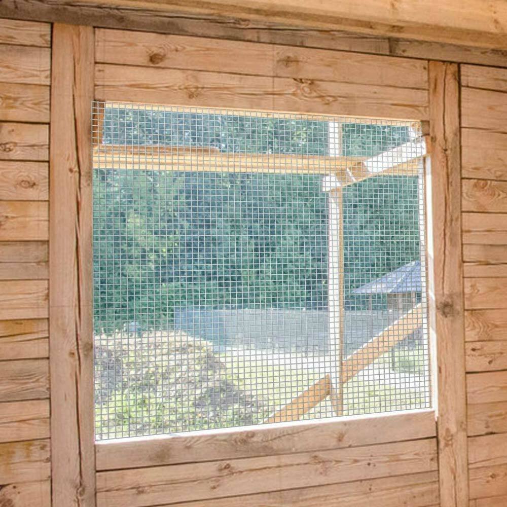 Rete Metallica Elettrosaldata 1 x 15 mt Maglia 12x12mm Zincata per Recinsione