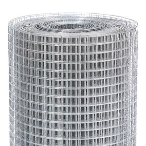 Rete Metallica Elettrosaldata 1 x 15 mt Maglia 12x12mm Zincata per Recinsione