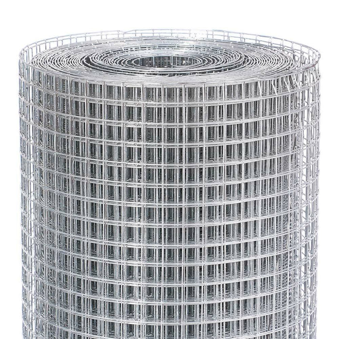 Rete Metallica Elettrosaldata 1 x 15 mt Maglia 12x12mm Zincata per Recinsione