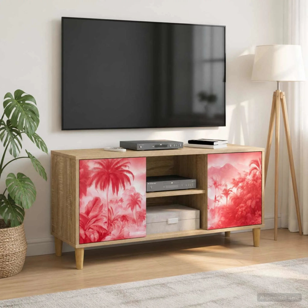 Mobile TV AACHEN 102 x 33 x 50 cm Sonoma Legno ingegnerizzato 8007046