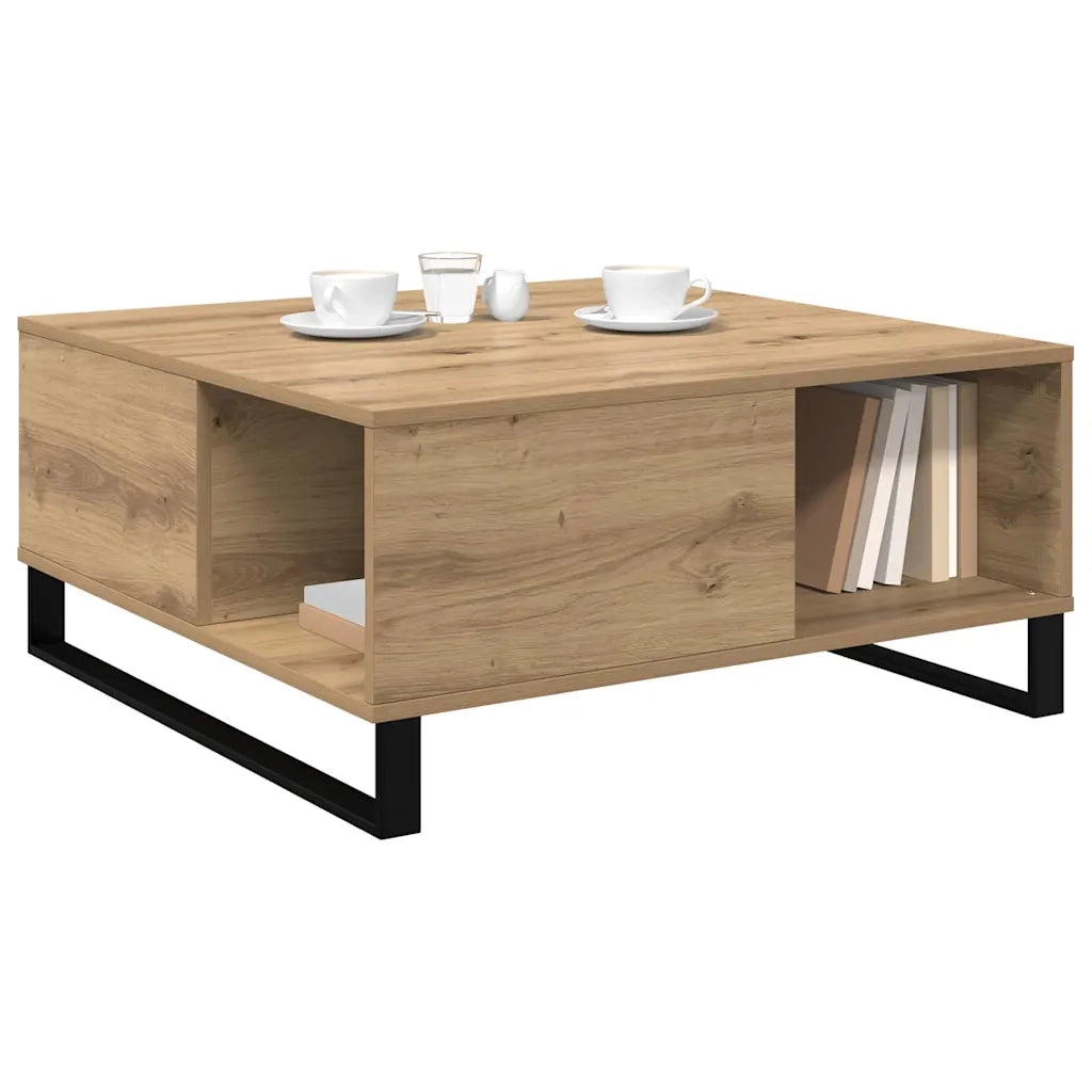 Tavolino da salotto | Tavolino da caff¨¨ | Tavolino da Soggiorno Rovere artigianale 80 x 80 x 36,5 cm