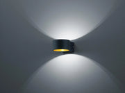 Applique da Interno a LED in Metallo Nero Opaco