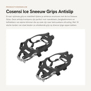 Crampons Antislip 18 Tendon - Sistema di Supporto in Acciaio Resistente - Leggero - Ideali per Escursionismo e Arrampicata