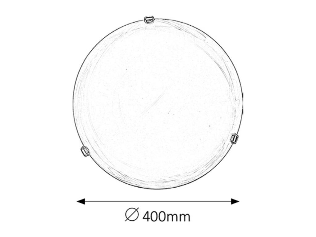 Plafoniera Rabalux Alabastro 3301 40cm vetro bianco 2xE27