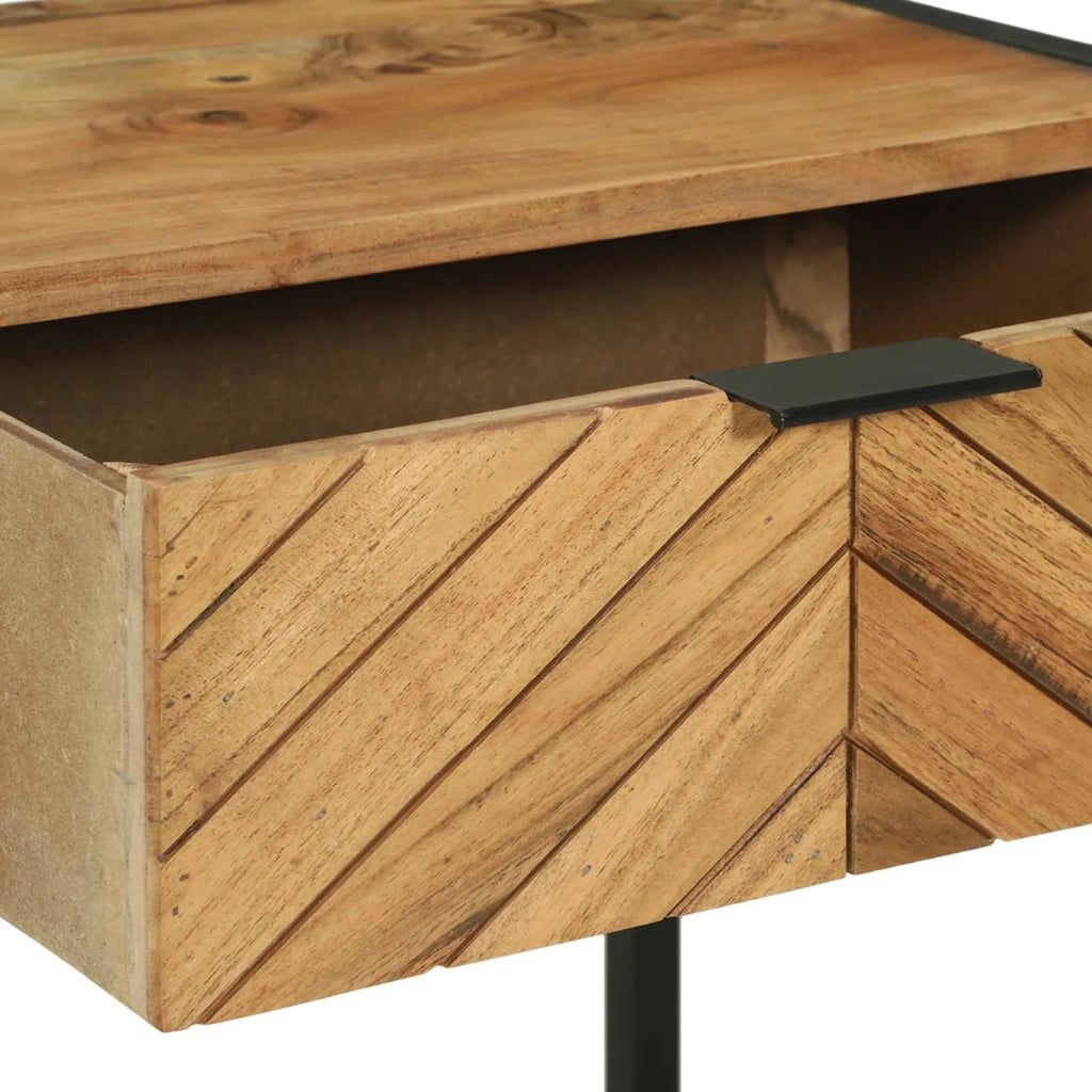 Tavolo consolle con cassetto Marrone 90 x 35 x 75 cm 374106