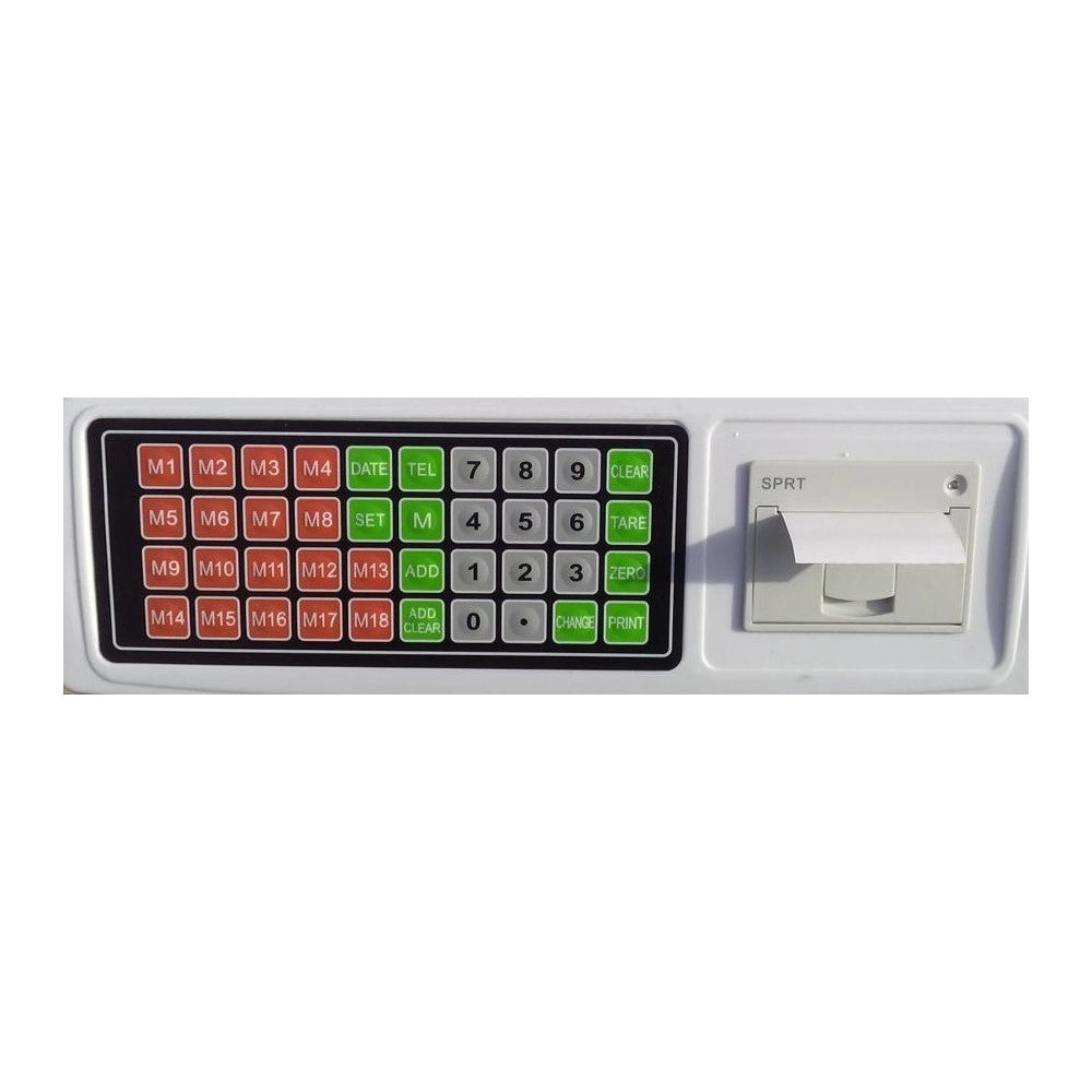 Trade Shop - Bilancia Professionale Da Banco Digitale Max 50kg 5 Gr Con Display Con Scontrino -