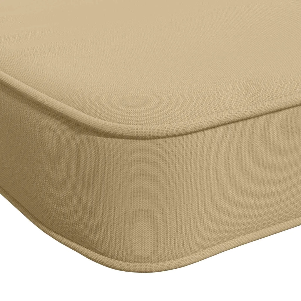 Cuscini per Panchina a 2 Pezzi VUGHT 2 pz 100% Poliestere Beige 952007