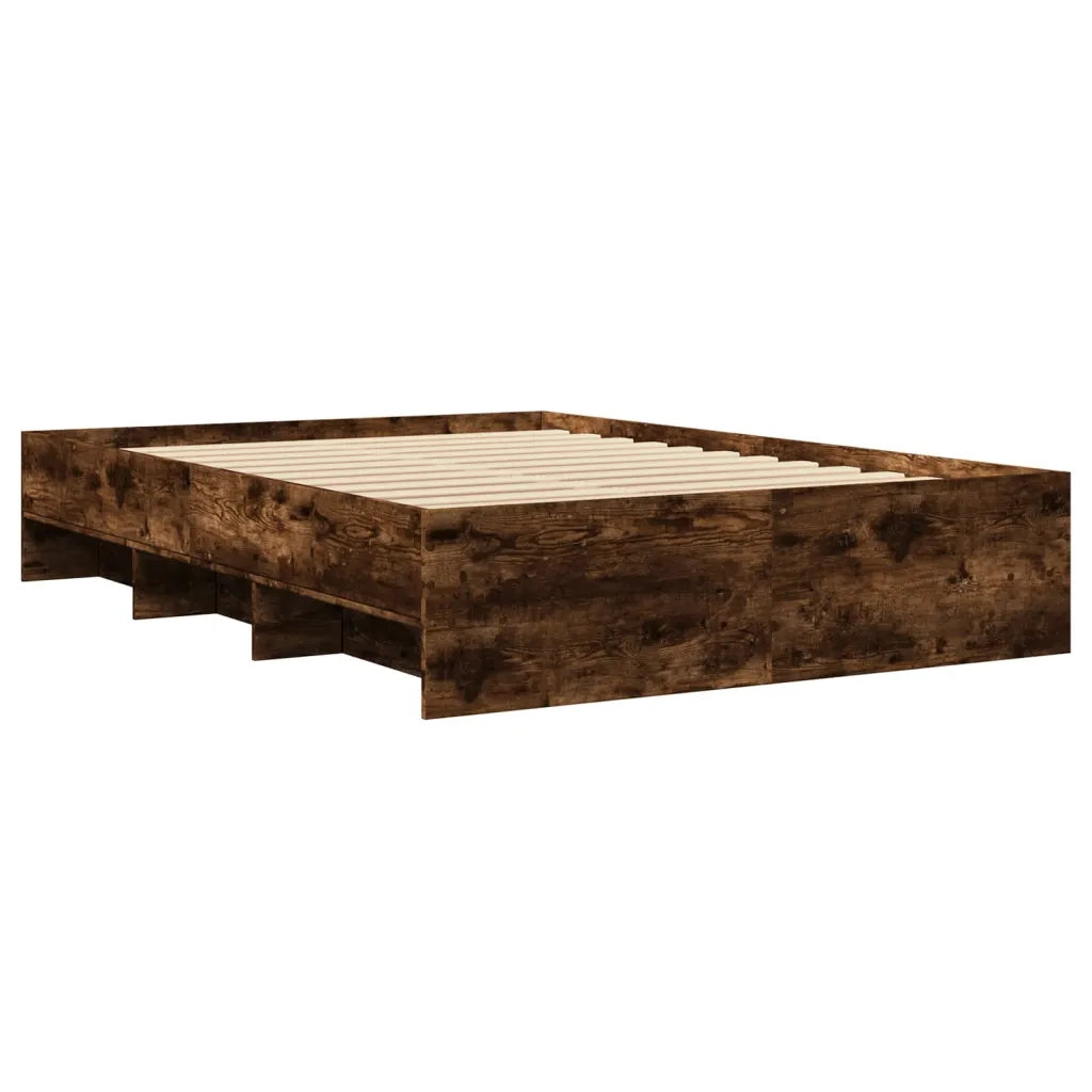 Giroletto senza Materasso Rovere Fumo 140x190 cm in Truciolato 3295685
