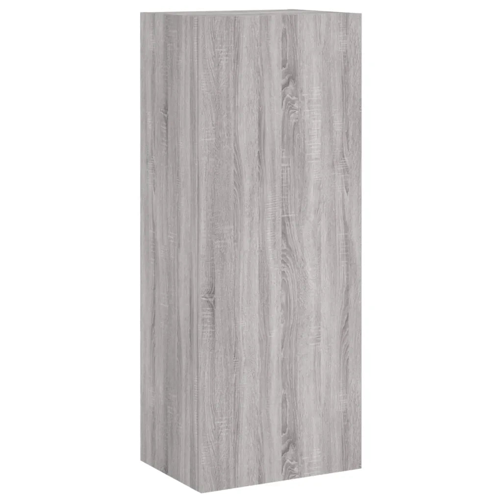 vidaXL Mobili TV a Muro 5pz Grigio Sonoma in Legno Multistrato