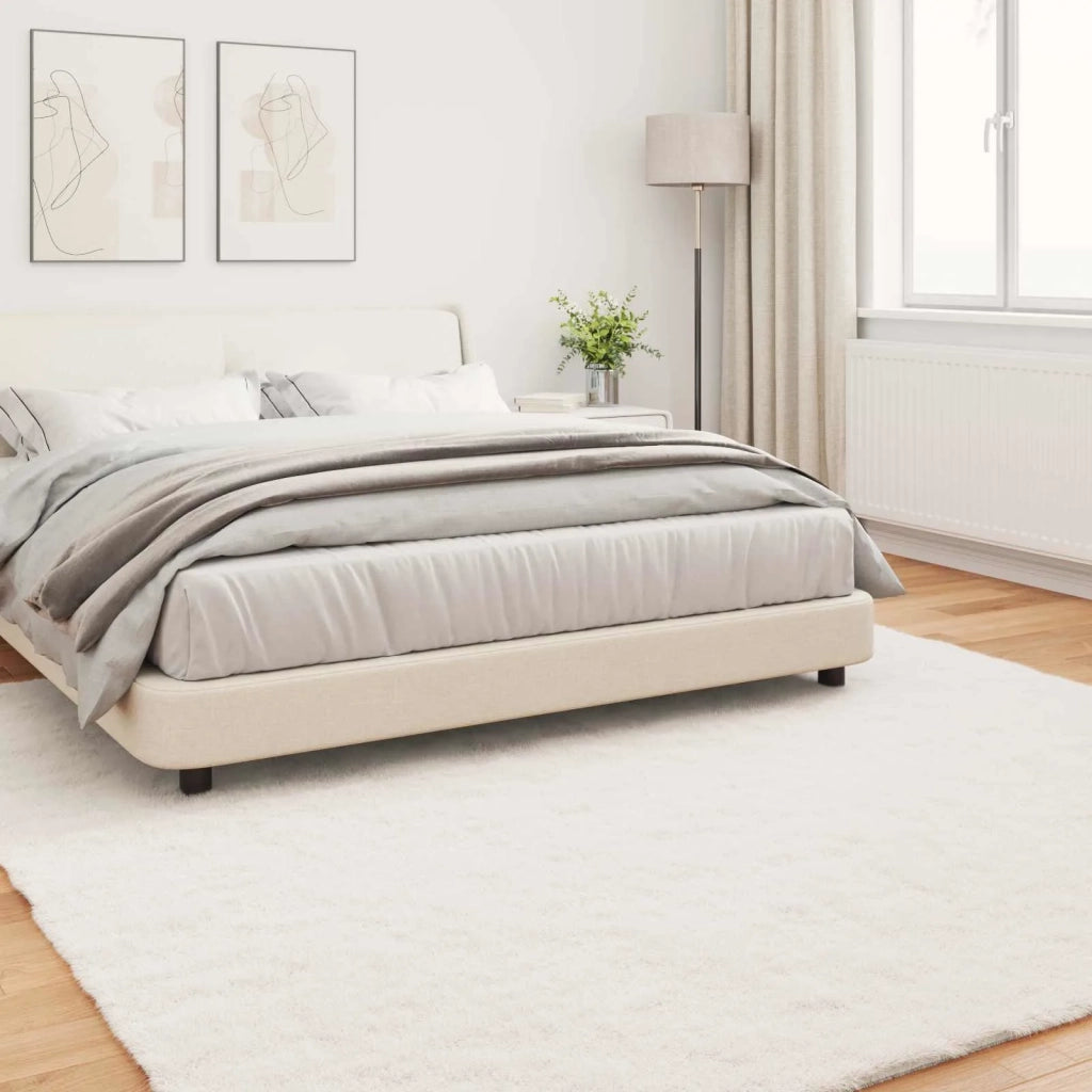 Tappeto antiscivolo in sintetica di coniglio OLITE Crema 42021665