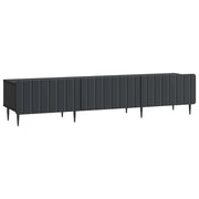 Mobile TV Nero 147 x 34,5 x 32 cm Legno ingegnerizzato