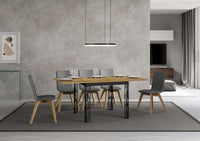 Tavolo Allungabile 90x90-180x78-80 cm Ghibli Libra Quercia Naturale