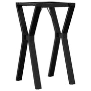 Gambe per tavolo da pranzo con struttura a Y 40 x 40 x 73 cm stabili e robuste stile industriale acciaio nero 02_0047254