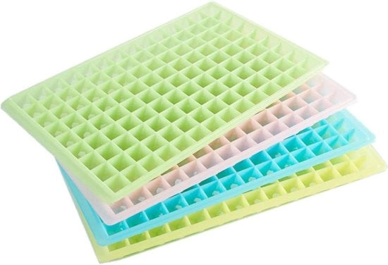 Bacchette per cubetti di ghiaccio in silicone con rivestimento antiscivolo - forma piccola - piatto per ghiaccio riutilizzabile - piatto per cubetti di ghiaccio mini