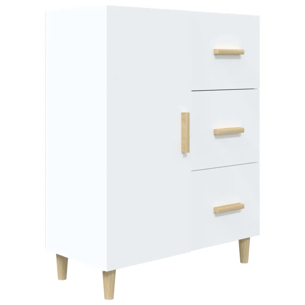 Credenza Bianca 69,5x34x90 cm in Legno Multistrato 812168