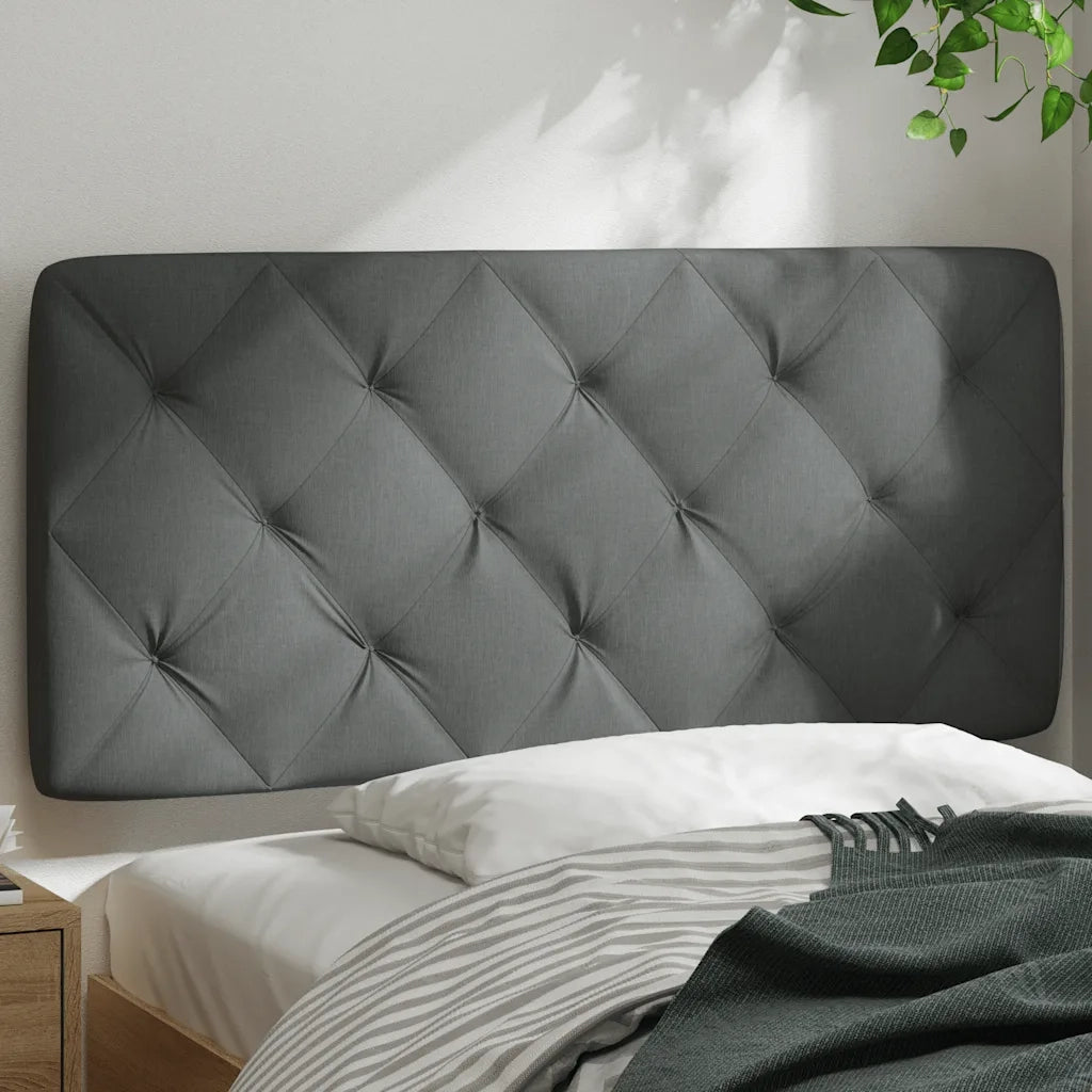 Cuscino Testiera Grigio Scuro 100 cm in Tessuto CFW8451658