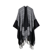Sciarpe da donna all'ingrosso, scialli grandi in jacquard con nappe semplici