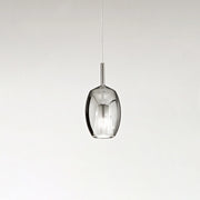 Vetro Borosilicato Contemporaneo Rain Fumè Specchiato D17 Senza Rosone