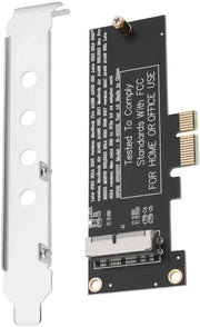 Adattatore PCI-E 1X a 12+16-pins - scheda di conversione SSD - Nero/Argento - Adatto per Mac Pro Air 2013-2017 - Con chiusura metallica