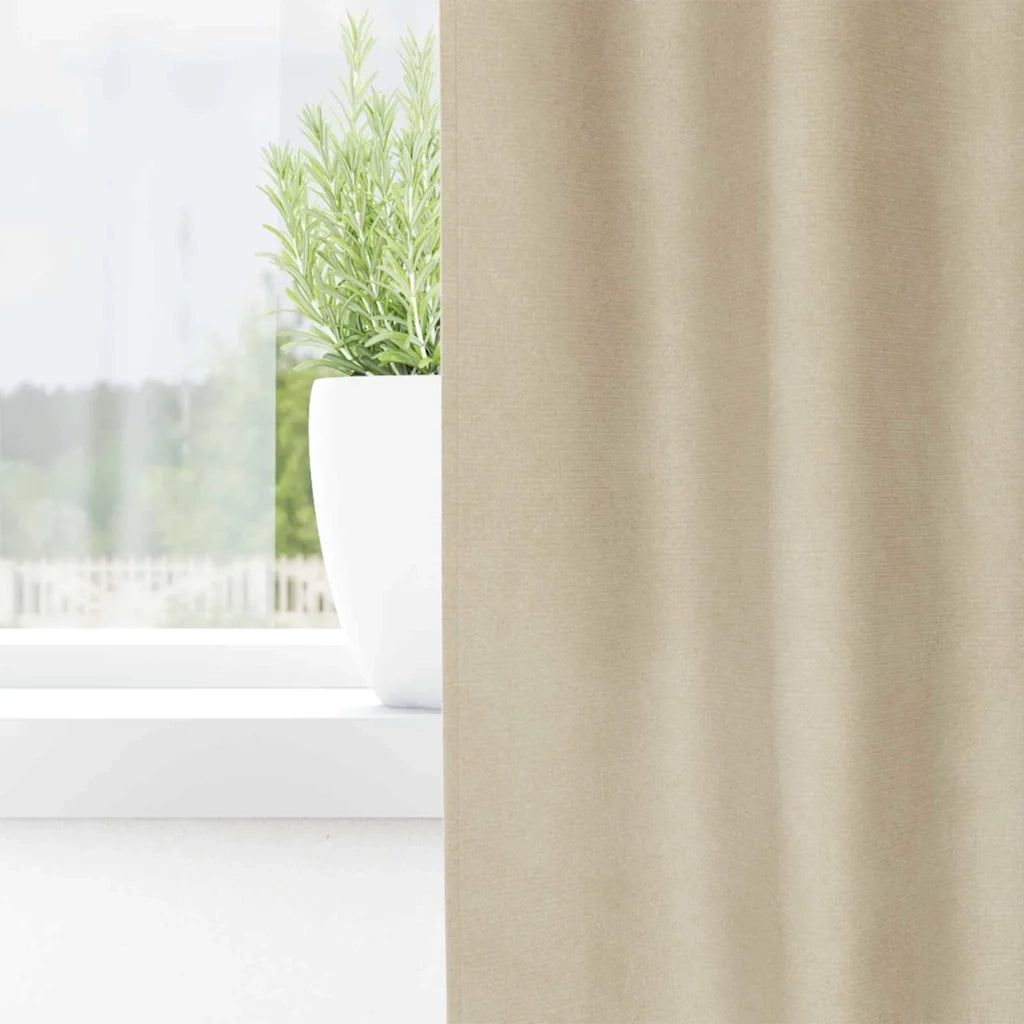 Tende oscuranti 2 pcs Crema 140 x 140 cm Velluto 4107188