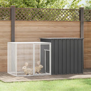 Gabbia per Conigli Antracite 200x91x100 cm Acciaio Zincato 3155527