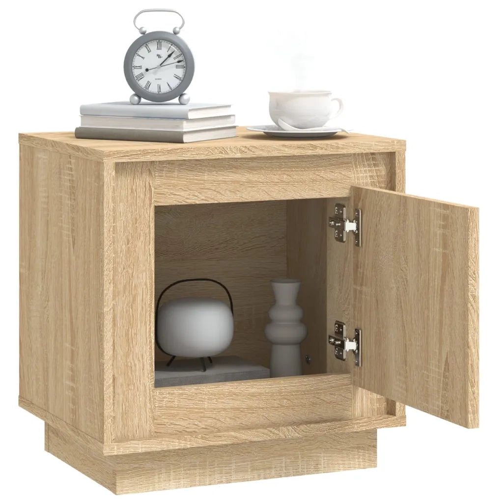 Set di 2 Comodini | Armadio da Notte | Mobiletto da notte Rovere Sonoma 44x35x45 cm in Legno Multistrato
