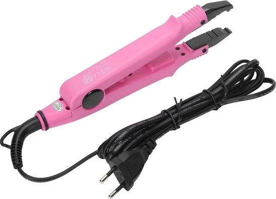 Strumento per Estensioni Capelline - Strumento per Estensione a Keratina per Capelli - Cambio Temperatura a Fiamma Accesa per Macchina di Connettore - 110-240V Strumento a Keratina .