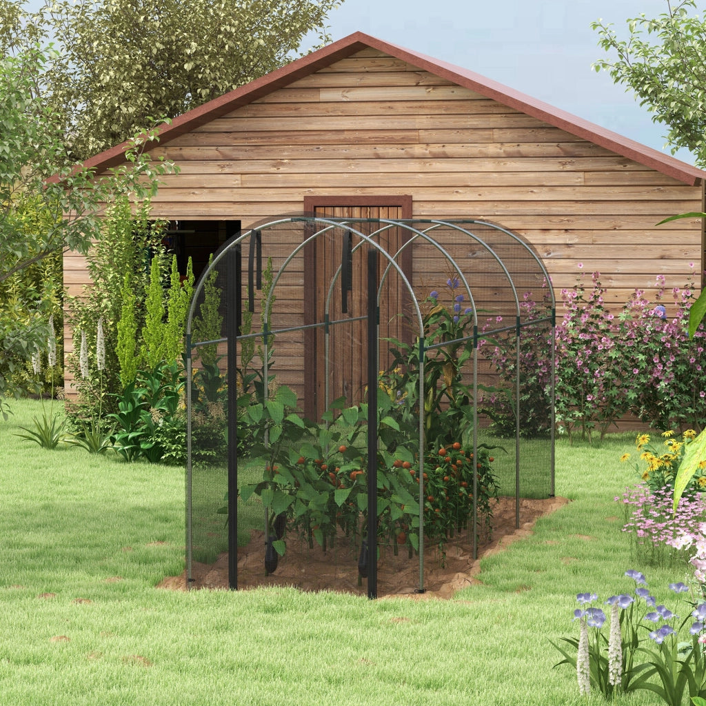 Rete per Protezione Piante ¨C zephmum ¨C Nero 120x360x188 cm