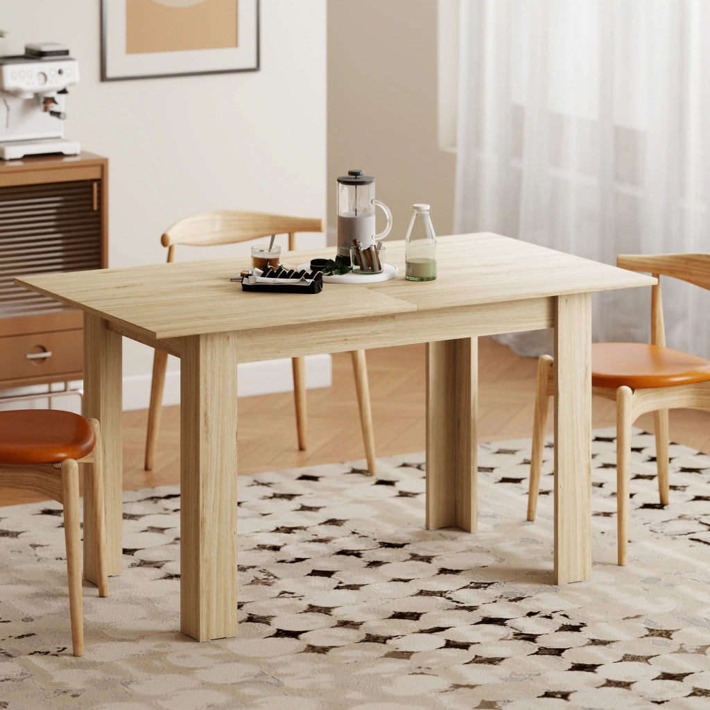 Tavolo Allungabile da Pranzo 140-180x80x75 cm per 6-8 Persone in MDF Color Legno