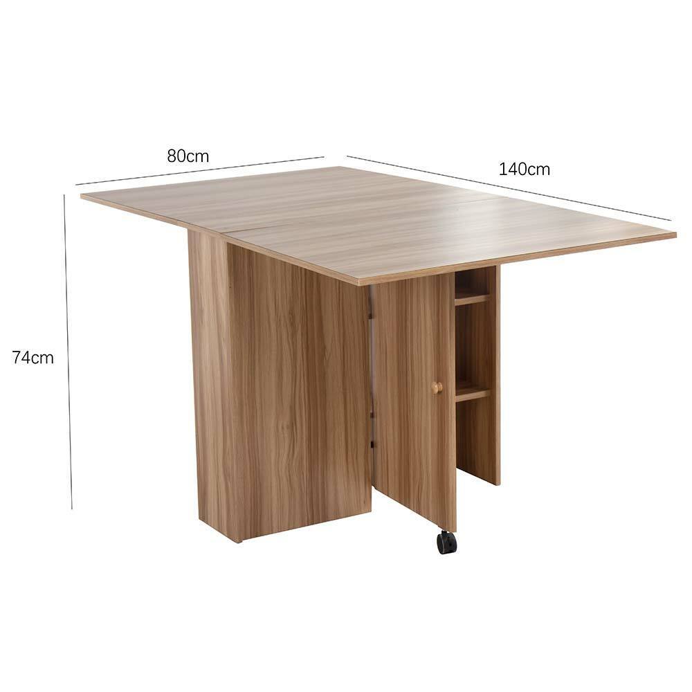 Tavolo Pranzo Salvaspazio Scrivania Richiudibile Allungabile Scomparsa Quercia