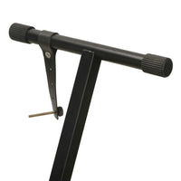 Supporto a Croce Tastiera Musicale in Metallo Pieghevole con Altezza Regolabile