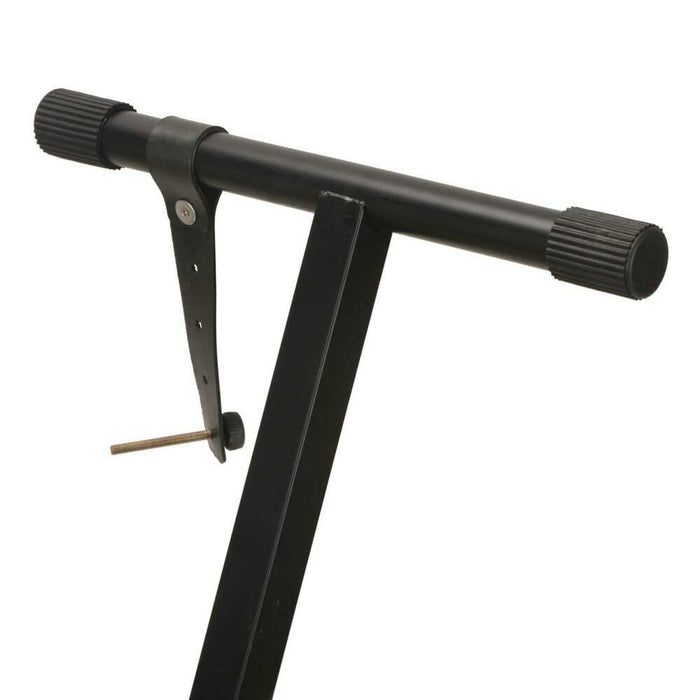 Supporto a Croce Tastiera Musicale in Metallo Pieghevole con Altezza Regolabile